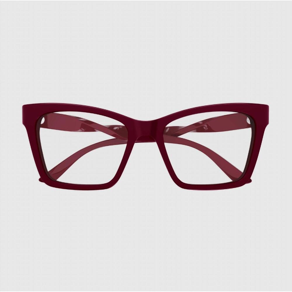NEW BALENCIAGA women's bb0210o cat eye eyeglasses in red - Picture 2 of 3